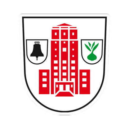 DE-BB 12-0-64-336 Neuenhagen bei Berlin COA (Germany) (Coat of Arms) STICKER Vinyl Kiss-Cut Decal 2 Inch White - The Sticker Space