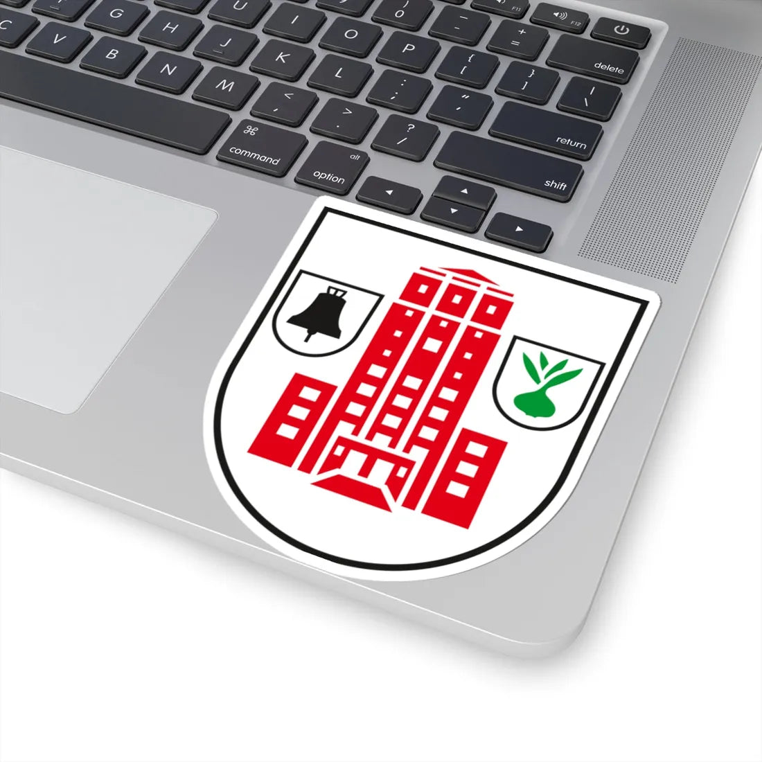 DE-BB 12-0-64-336 Neuenhagen bei Berlin COA (Germany) (Coat of Arms) STICKER Vinyl Kiss-Cut Decal - The Sticker Space