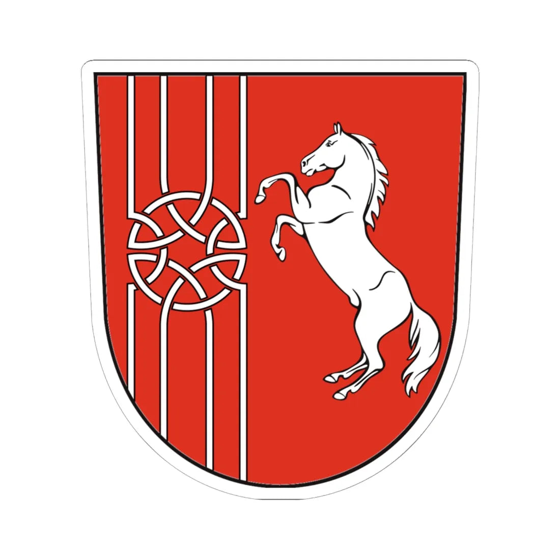 DE-BB 12-0-69-017 Schaepe COA (Germany) (Coat of Arms) STICKER Vinyl Kiss-Cut Decal 6 Inch White - The Sticker Space