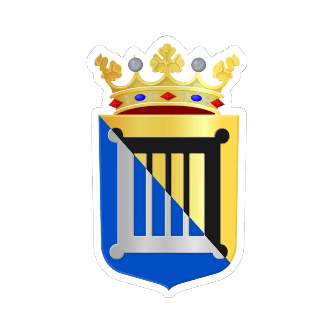 De Bilt wapen (Netherlands) (Coat of Arms) STICKER Vinyl Kiss-Cut Decal - The Sticker Space