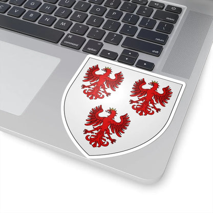 De Courcy arms (Ireland) (Coat of Arms) STICKER Vinyl Kiss-Cut Decal - The Sticker Space
