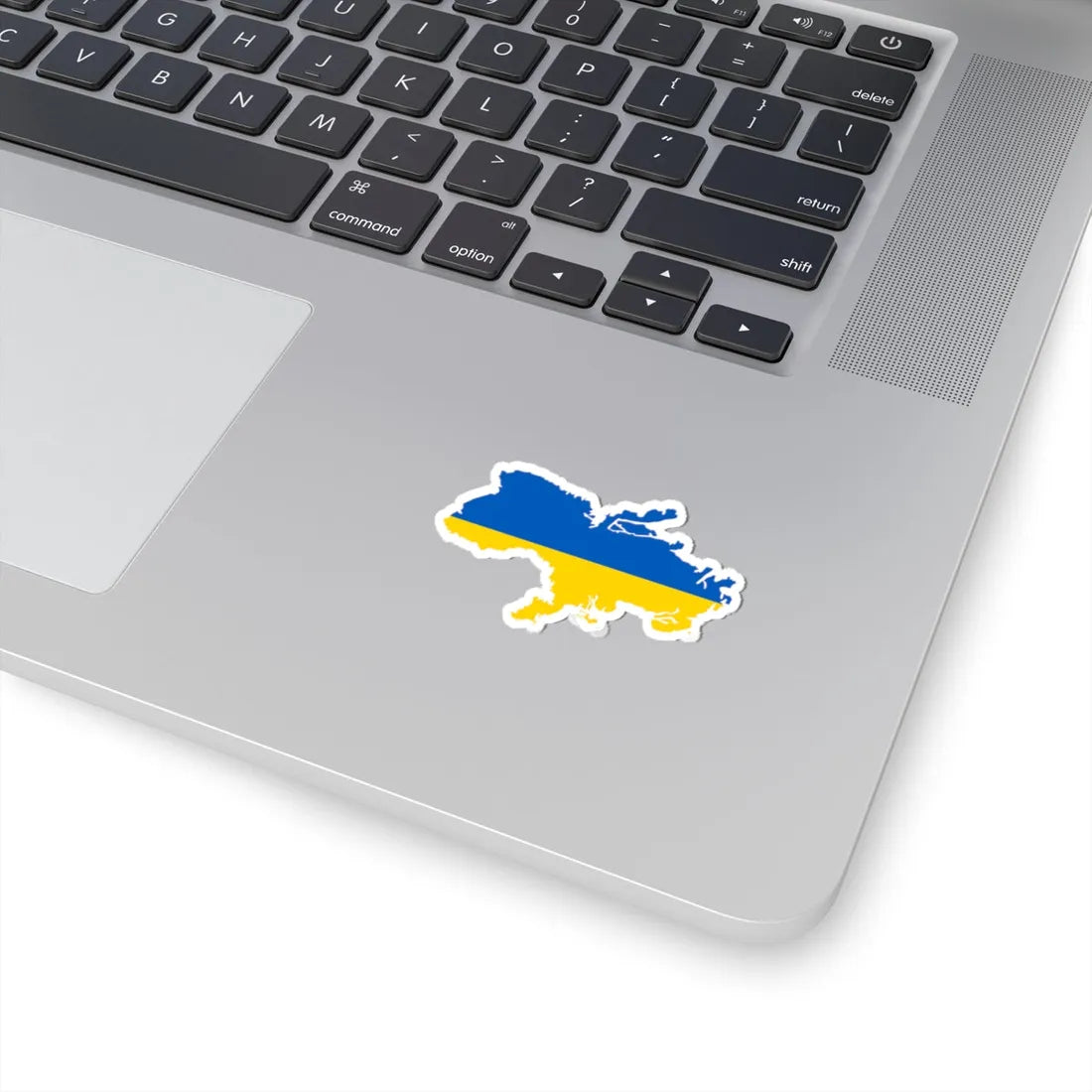 De-facto flag map of Ukraine March 17 2022 (Ukraine) STICKER Vinyl Kiss-Cut Decal - The Sticker Space