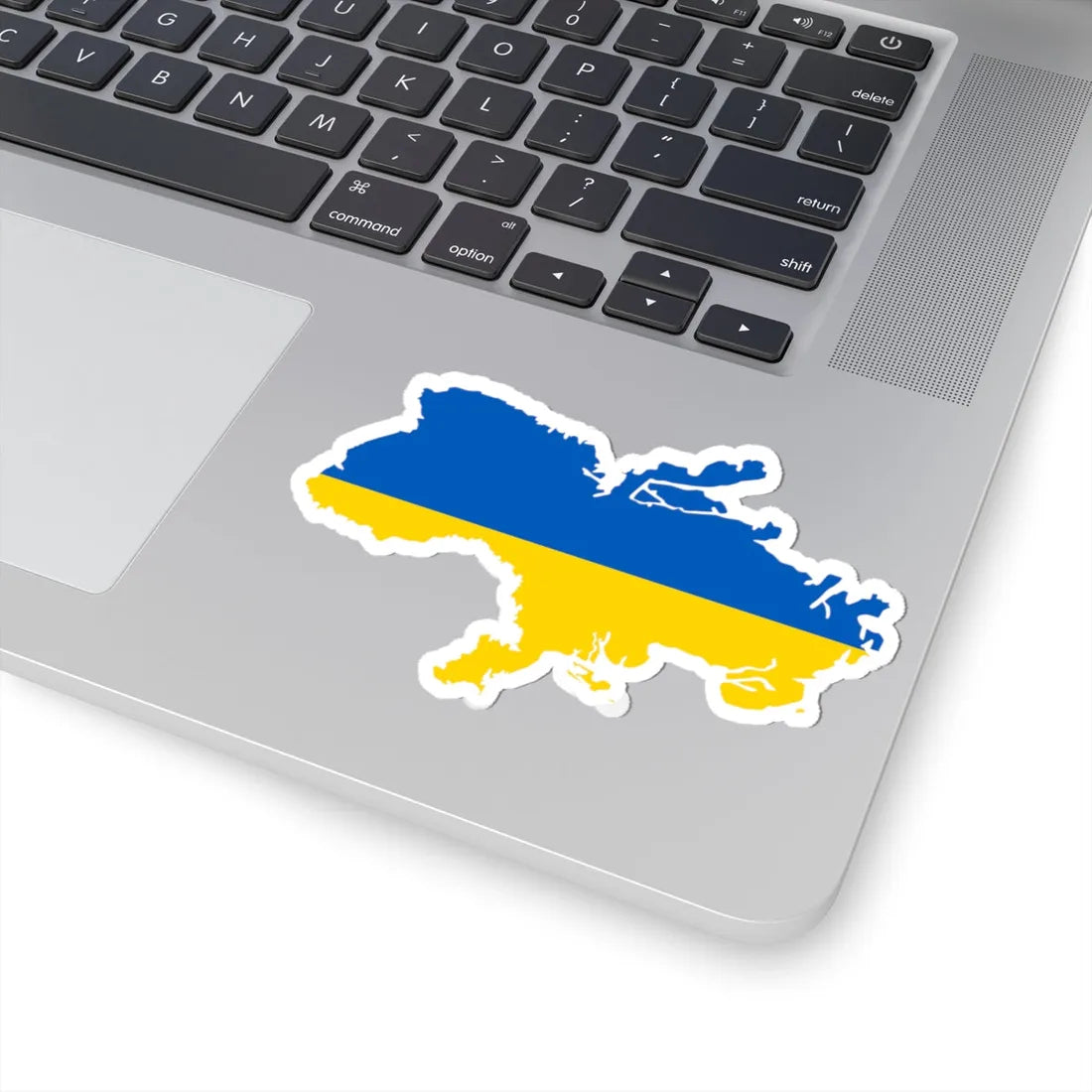 De-facto flag map of Ukraine March 17 2022 (Ukraine) STICKER Vinyl Kiss-Cut Decal - The Sticker Space