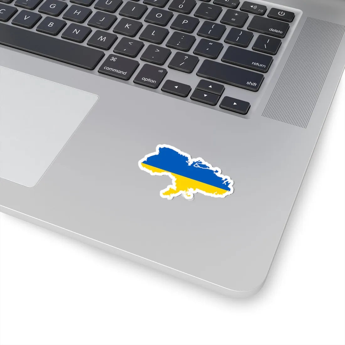 De-facto flag map of Ukraine March 20 2022 (Ukraine) STICKER Vinyl Kiss-Cut Decal - The Sticker Space