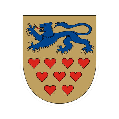 De Gothers våben (Denmark) (Coat of Arms) STICKER Vinyl Kiss-Cut Decal 2 Inch White - The Sticker Space