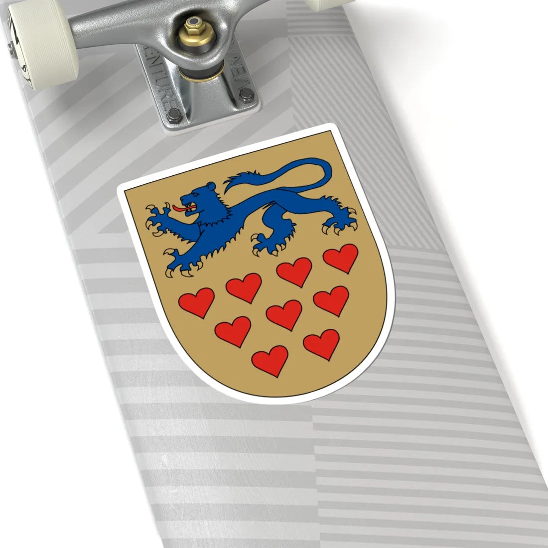 De Gothers våben (Denmark) (Coat of Arms) STICKER Vinyl Kiss-Cut Decal - The Sticker Space