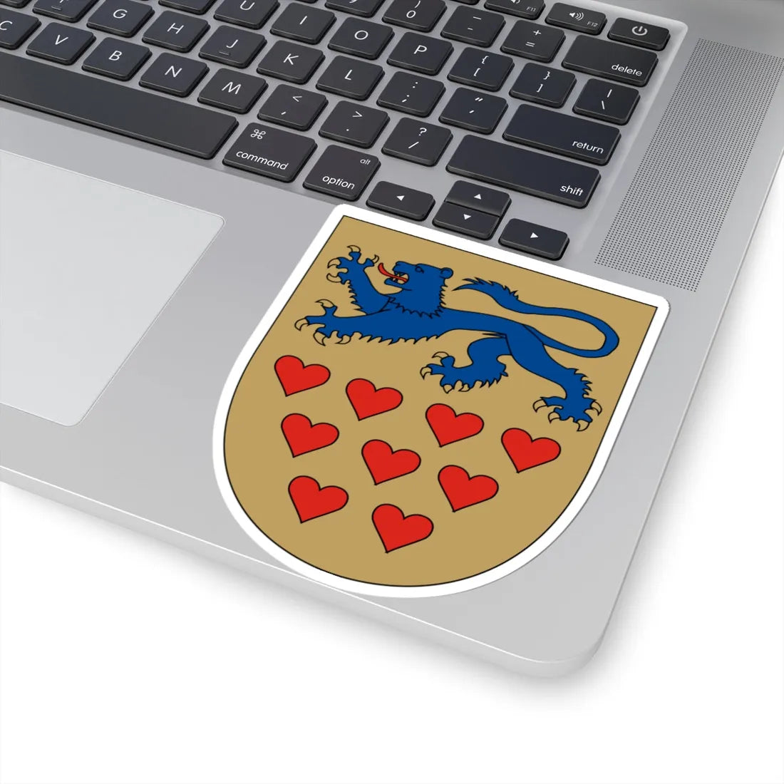 De Gothers våben (Denmark) (Coat of Arms) STICKER Vinyl Kiss-Cut Decal - The Sticker Space