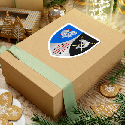 De Haan wapen (Belgium) (Coat of Arms) STICKER Vinyl Kiss-Cut Decal - The Sticker Space