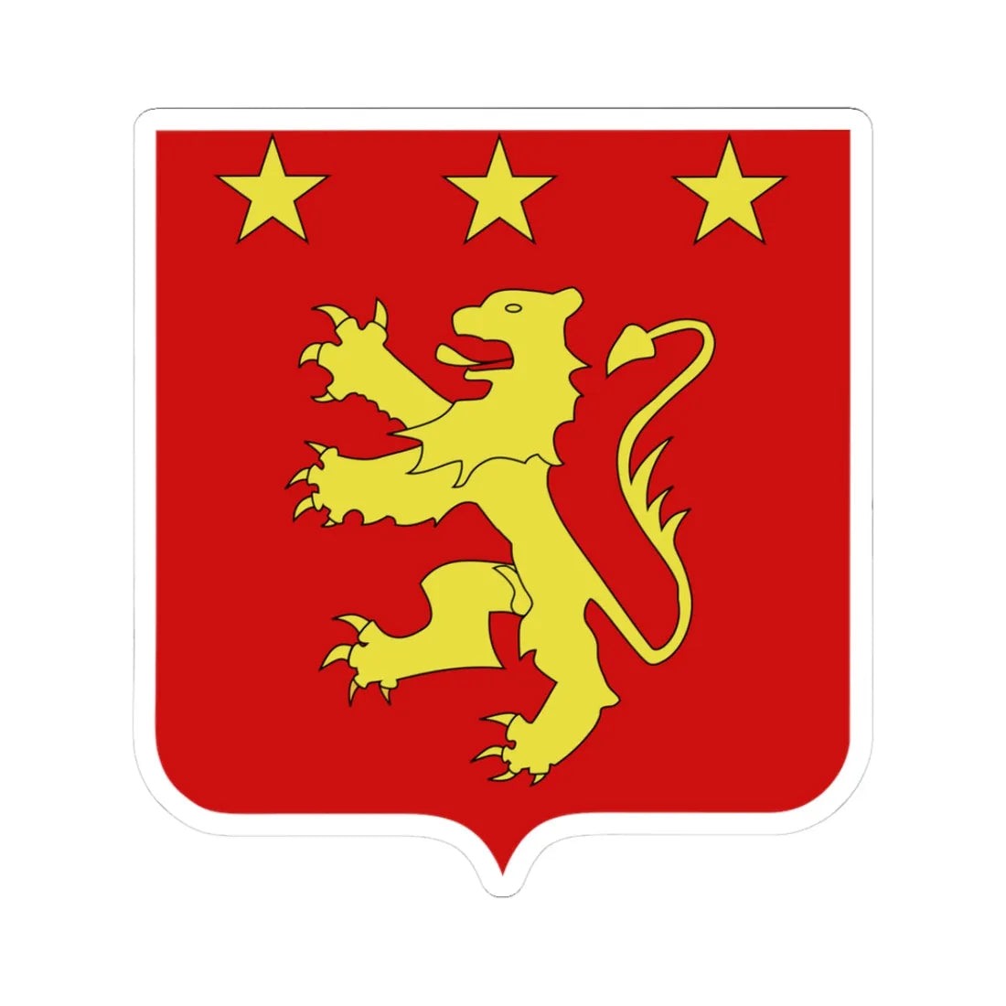 De Laborde de Montpezat (Denmark) (Coat of Arms) STICKER Vinyl Kiss-Cut Decal 3 Inch White - The Sticker Space