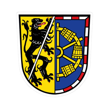 DE Landkreis Erlangen-Hoechstadt COA (Germany) (Coat of Arms) STICKER Vinyl Kiss-Cut Decal - The Sticker Space