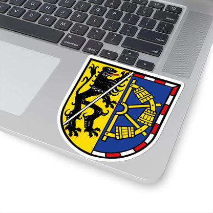 DE Landkreis Erlangen-Hoechstadt COA (Germany) (Coat of Arms) STICKER Vinyl Kiss-Cut Decal - The Sticker Space