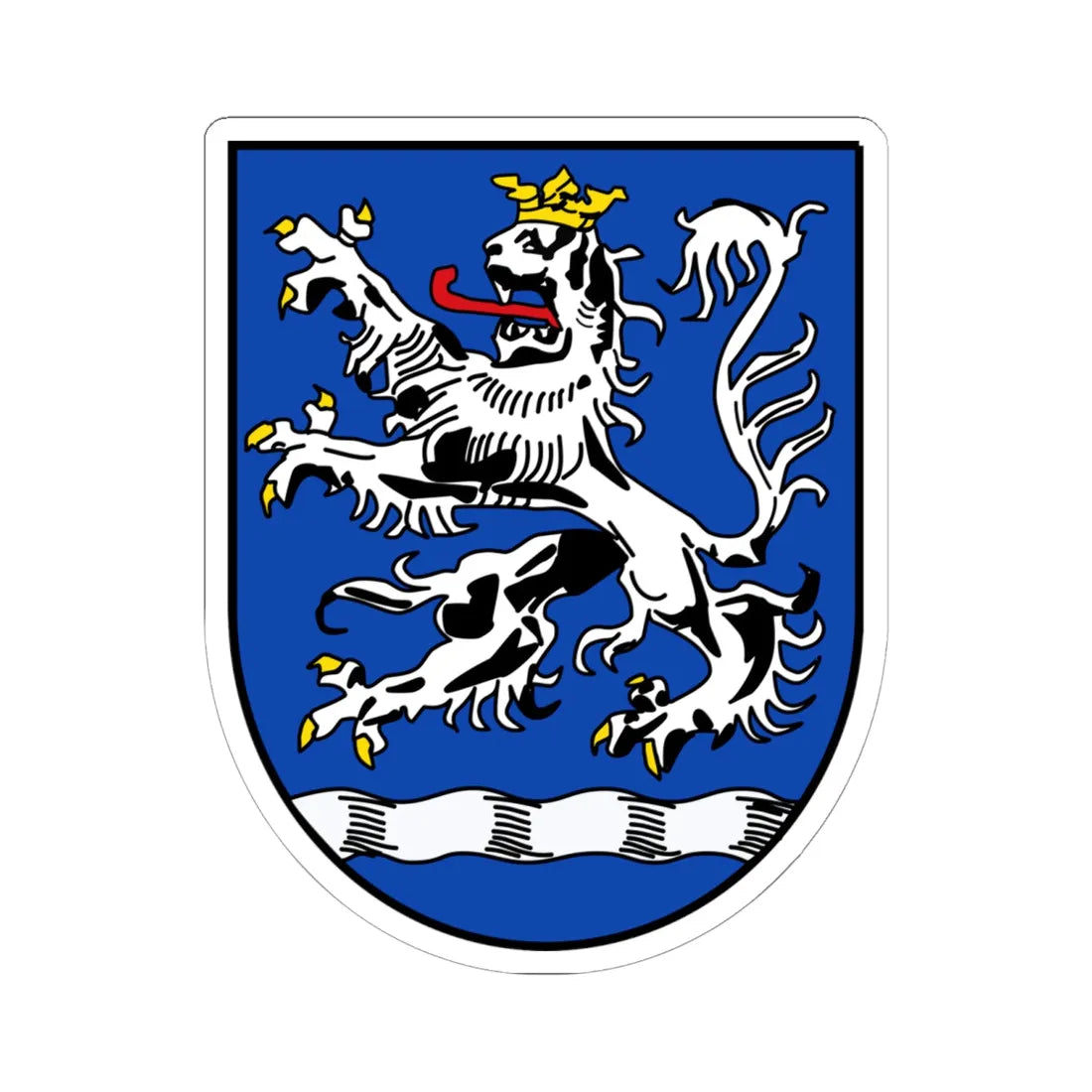 DE Landkreis Holzminden COA (Germany) (Coat of Arms) STICKER Vinyl Kiss-Cut Decal 6 Inch White - The Sticker Space