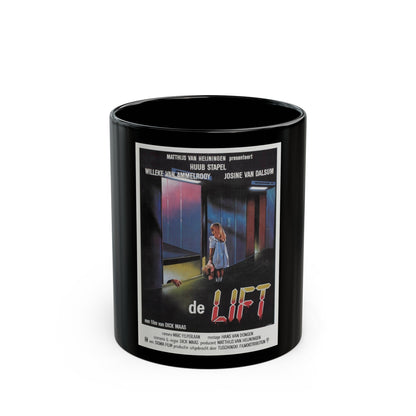 DE LIFT 1983 Movie Poster - Black Coffee Mug-11oz-The Sticker Space