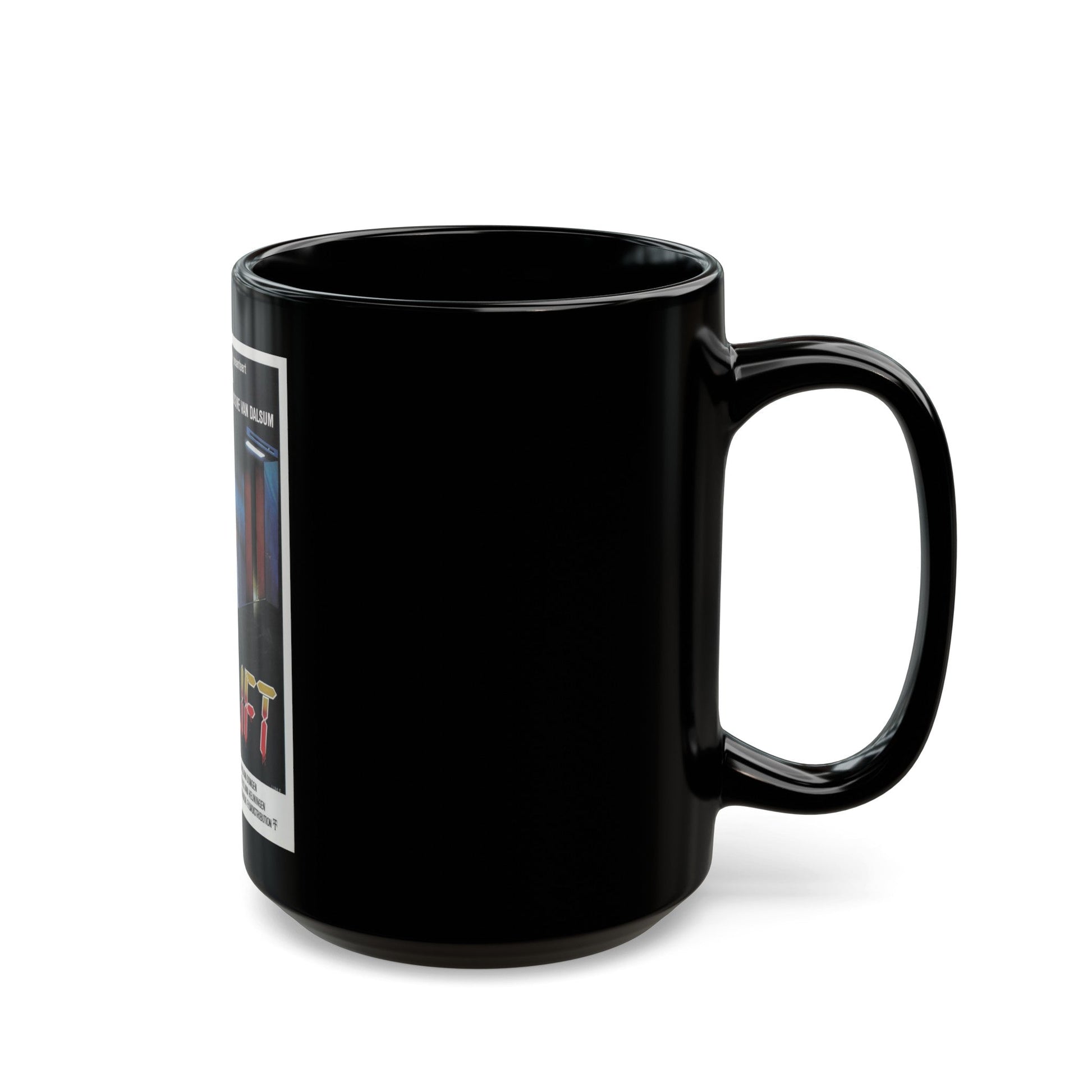 DE LIFT 1983 Movie Poster - Black Coffee Mug-The Sticker Space