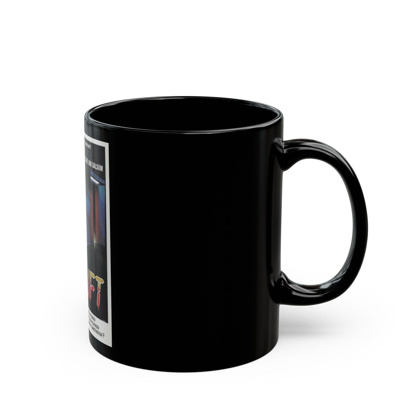 DE LIFT 1983 Movie Poster - Black Coffee Mug-The Sticker Space