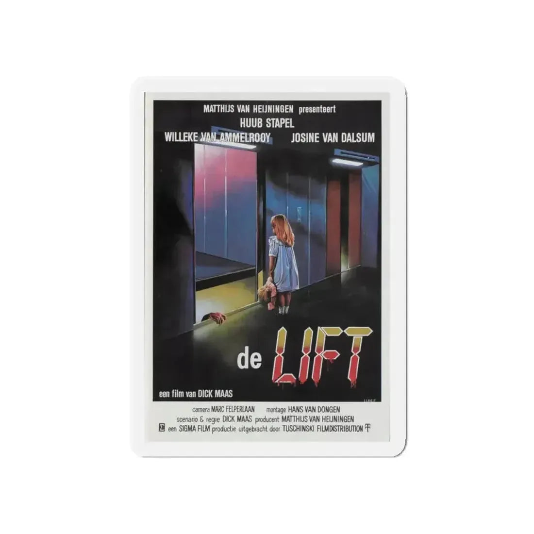 DE LIFT 1983 Movie Poster - Refrigerator Magnet - The Sticker Space
