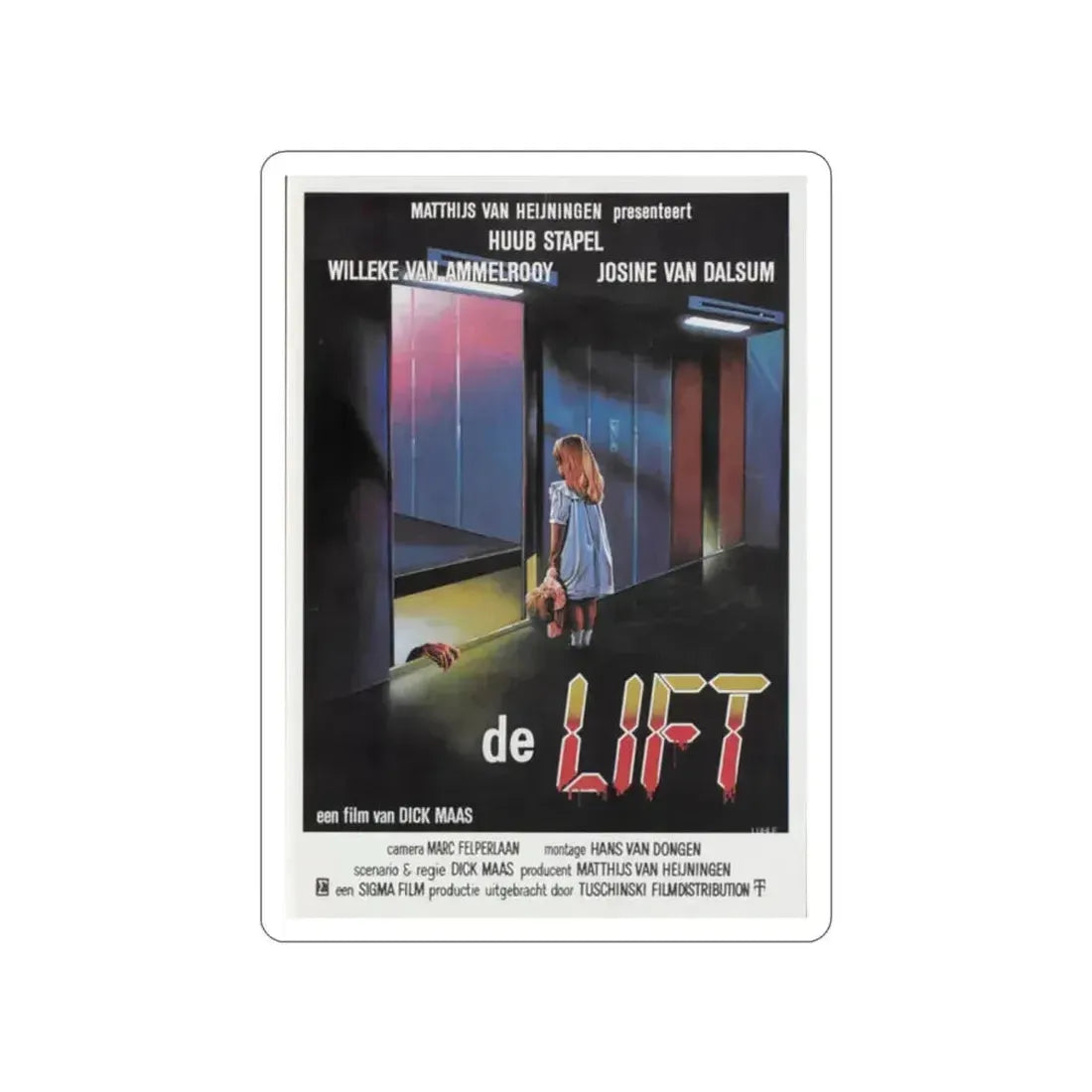 DE LIFT 1983 Movie Poster STICKER Vinyl Die-Cut Decal 2 Inch - The Sticker Space