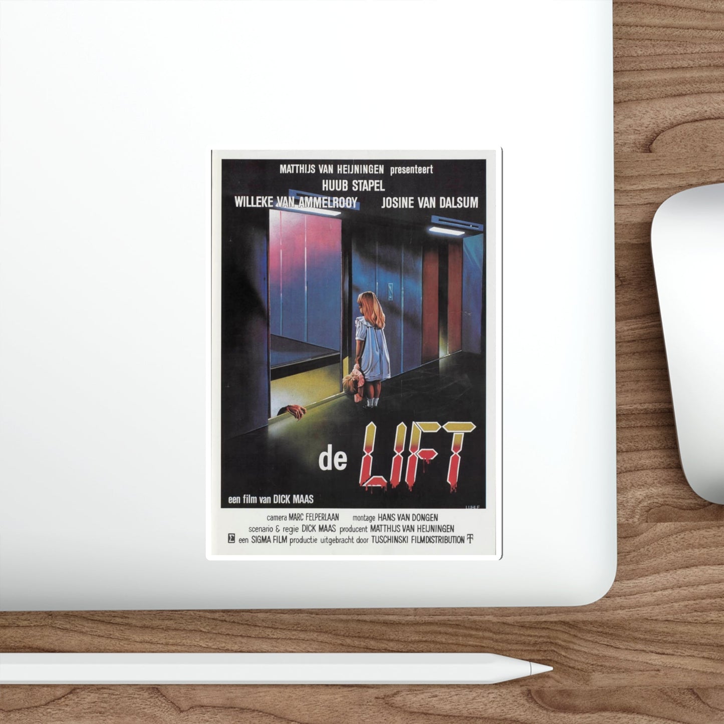 DE LIFT 1983 Movie Poster STICKER Vinyl Die-Cut Decal-The Sticker Space