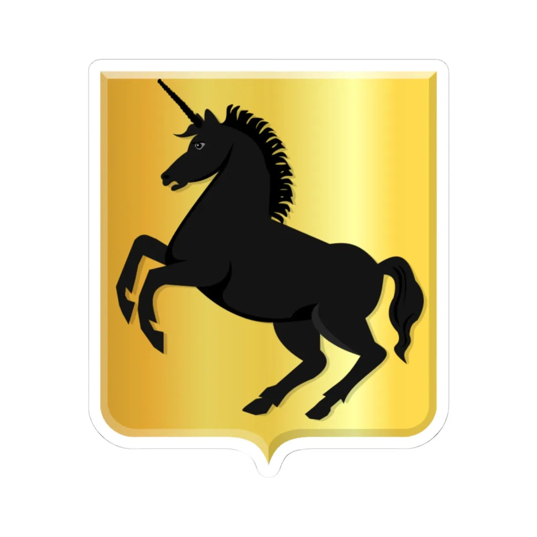 De Mijl wapen (Netherlands) (Coat of Arms) STICKER Vinyl Kiss-Cut Decal 4 Inch White - The Sticker Space