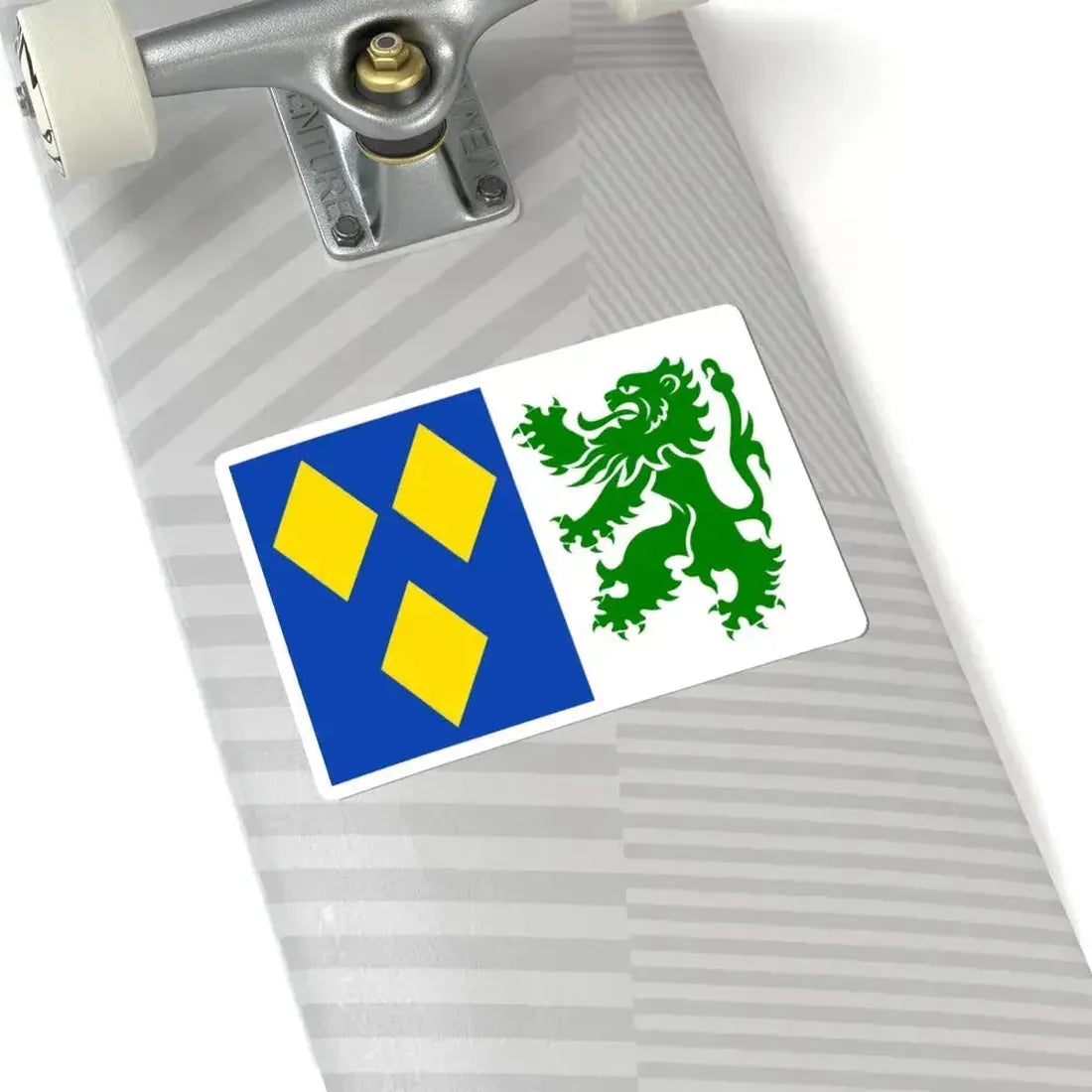 De Panne vlag (Belgium) STICKER Vinyl Kiss-Cut Decal - The Sticker Space