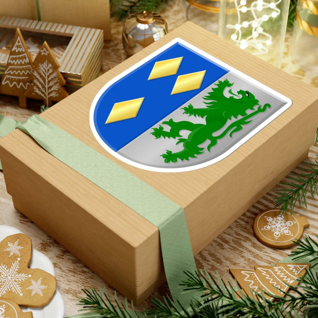 De Panne wapen (Belgium) (Coat of Arms) STICKER Vinyl Kiss-Cut Decal - The Sticker Space