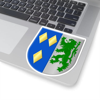 De Panne wapen (Belgium) (Coat of Arms) STICKER Vinyl Kiss-Cut Decal - The Sticker Space