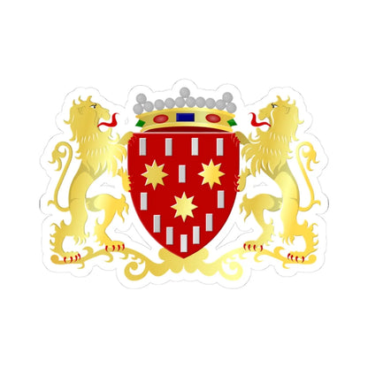De Pinte wapen (Belgium) (Coat of Arms) STICKER Vinyl Kiss-Cut Decal 3 Inch White - The Sticker Space