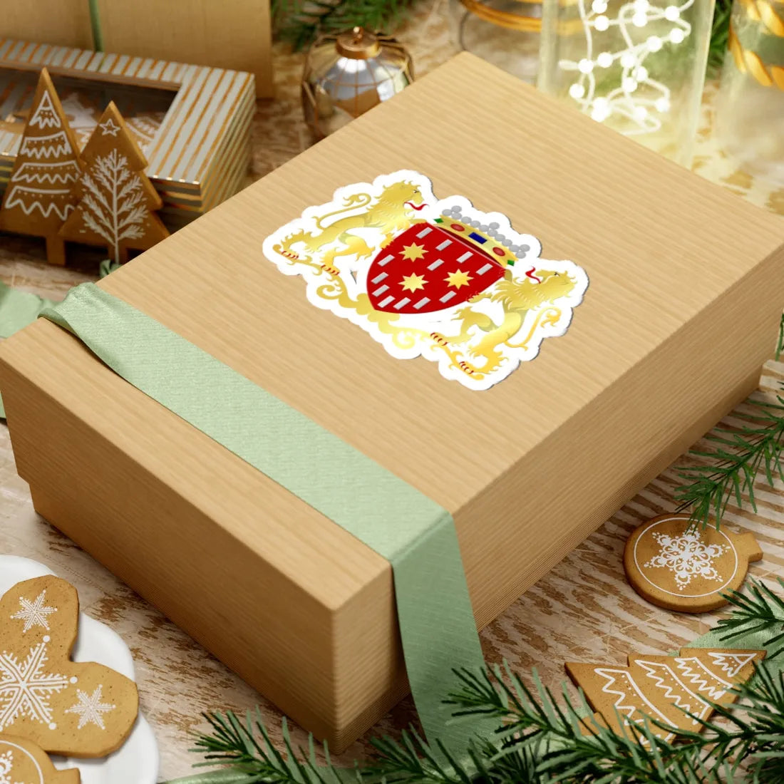 De Pinte wapen (Belgium) (Coat of Arms) STICKER Vinyl Kiss-Cut Decal - The Sticker Space