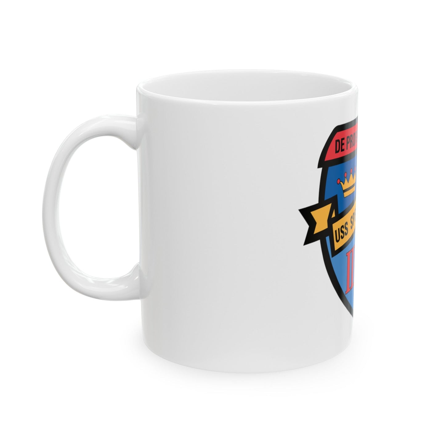 De Profunois Triden USS Sperry As 12 (U.S. Navy) White Coffee Mug-The Sticker Space