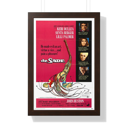 DE SADE 1969 - Framed Movie Poster-16″ x 24″-The Sticker Space