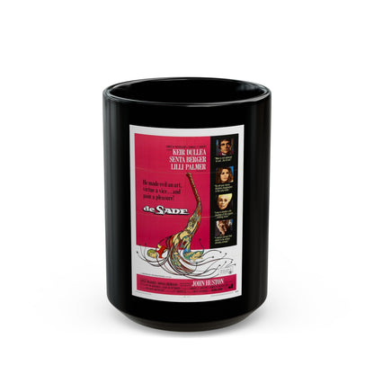 DE SADE 1969 Movie Poster - Black Coffee Mug-15oz-The Sticker Space