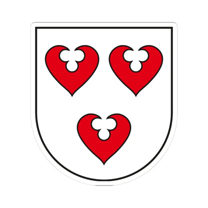 DE-ST 15-0-82-340 Brehna COA (Denmark) (Coat of Arms) STICKER Vinyl Kiss-Cut Decal 3 Inch White - The Sticker Space