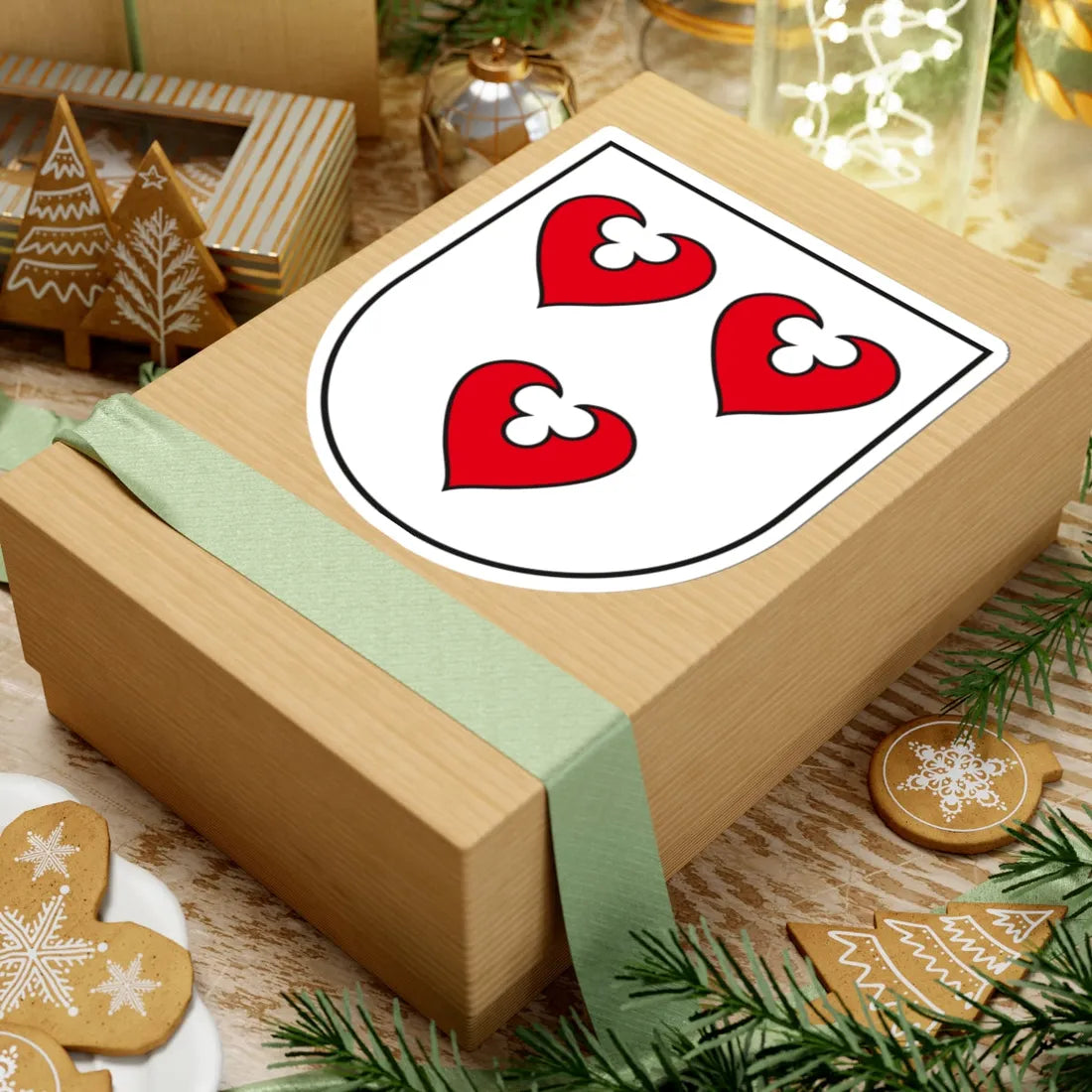 DE-ST 15-0-82-340 Brehna COA (Denmark) (Coat of Arms) STICKER Vinyl Kiss-Cut Decal - The Sticker Space