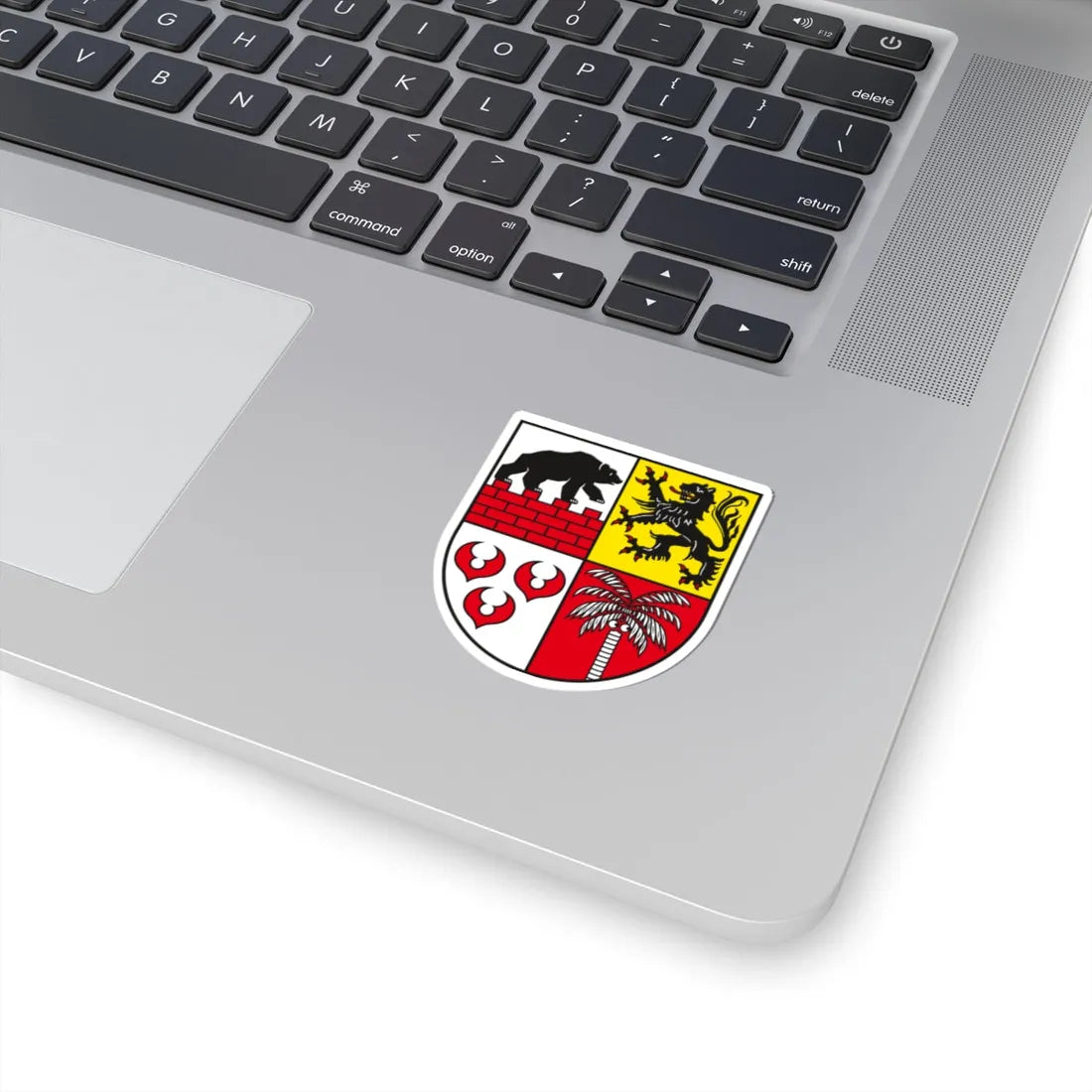 DE-ST 15-0-82 Landkreis Anhalt-Bitterfeld COA (Germany) (Coat of Arms) STICKER Vinyl Kiss-Cut Decal - The Sticker Space