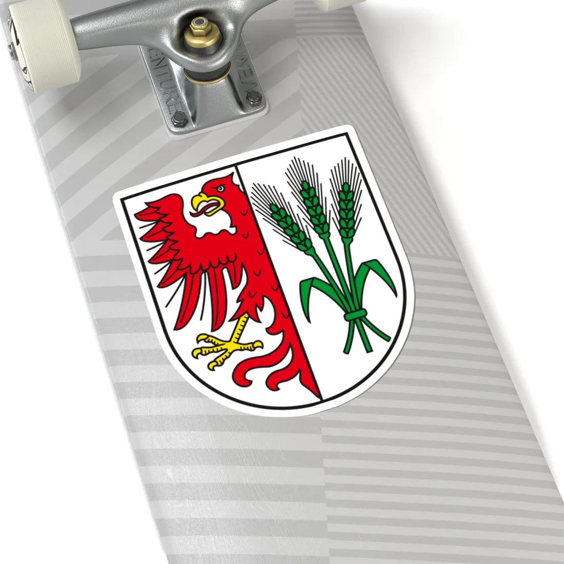 DE-ST 15-0-83-205 Bregenstedt COA (Germany) (Coat of Arms) STICKER Vinyl Kiss-Cut Decal - The Sticker Space