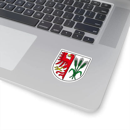 DE-ST 15-0-83-205 Bregenstedt COA (Germany) (Coat of Arms) STICKER Vinyl Kiss-Cut Decal - The Sticker Space