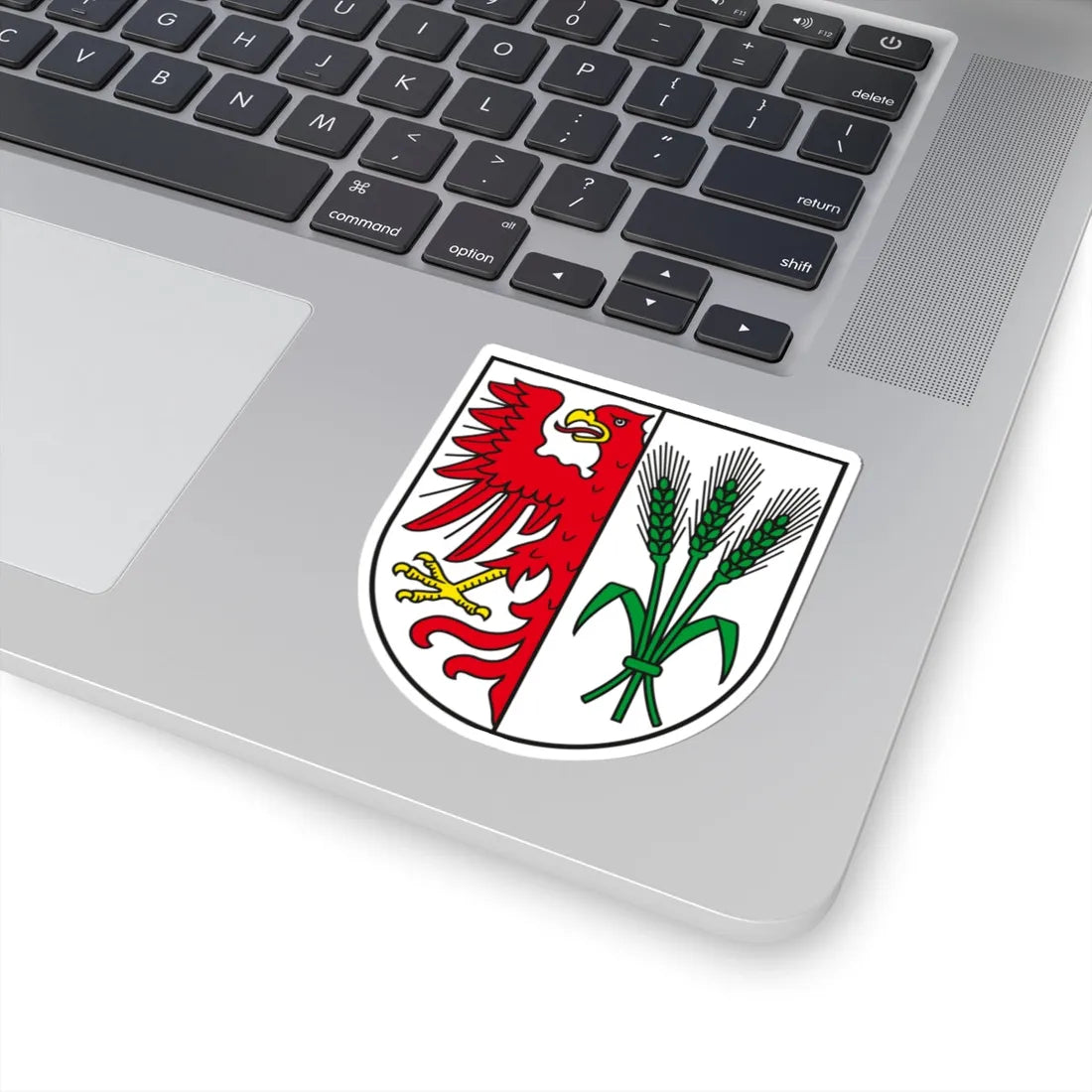 DE-ST 15-0-83-205 Bregenstedt COA (Germany) (Coat of Arms) STICKER Vinyl Kiss-Cut Decal - The Sticker Space