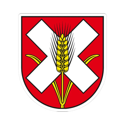 DE-ST 15-0-83-531 Bottmersdorf COA (Germany) (Coat of Arms) STICKER Vinyl Kiss-Cut Decal 3 Inch White - The Sticker Space