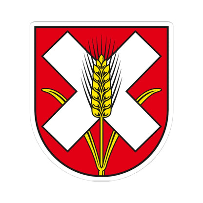DE-ST 15-0-83-531 Bottmersdorf COA (Germany) (Coat of Arms) STICKER Vinyl Kiss-Cut Decal 4 Inch White - The Sticker Space