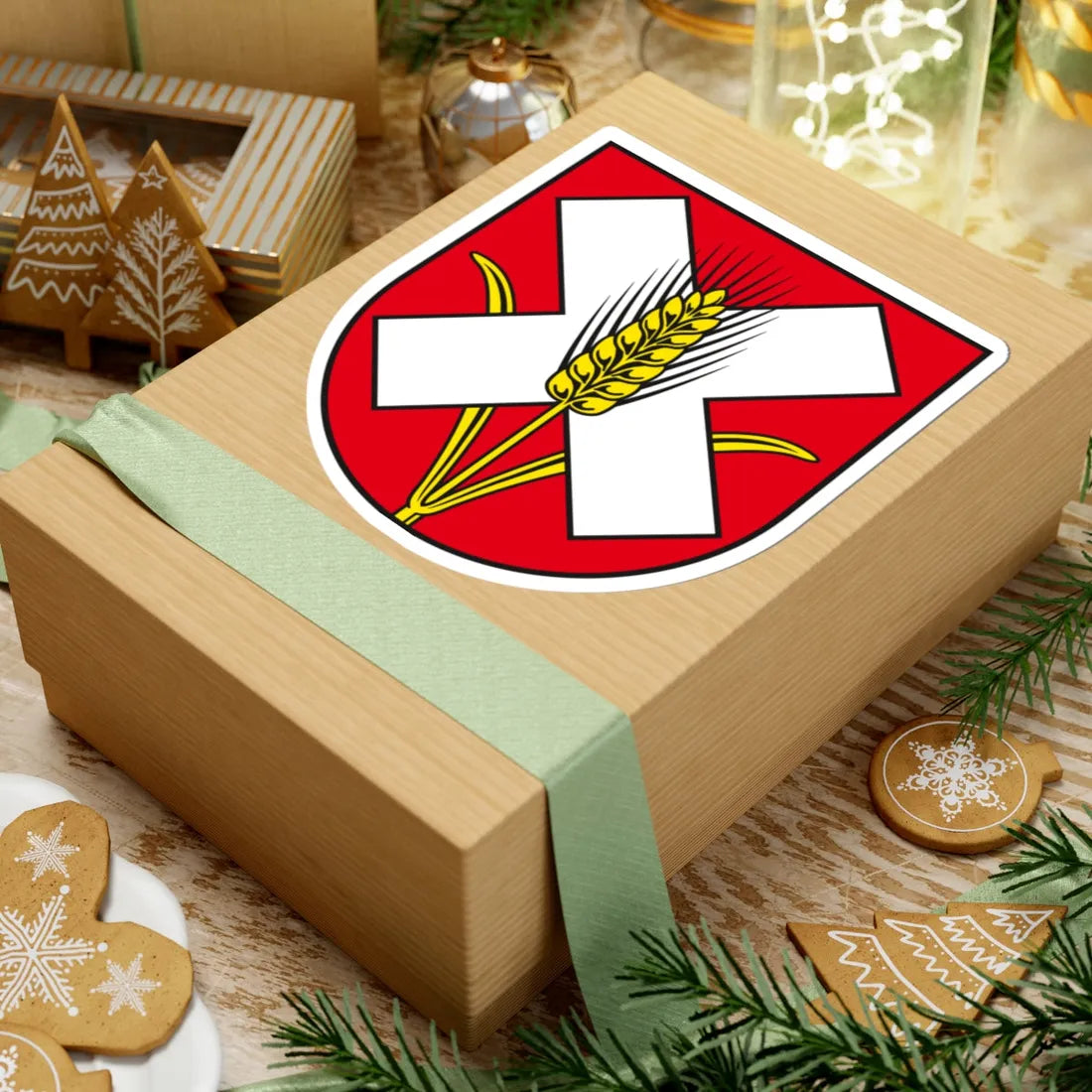 DE-ST 15-0-83-531 Bottmersdorf COA (Germany) (Coat of Arms) STICKER Vinyl Kiss-Cut Decal - The Sticker Space