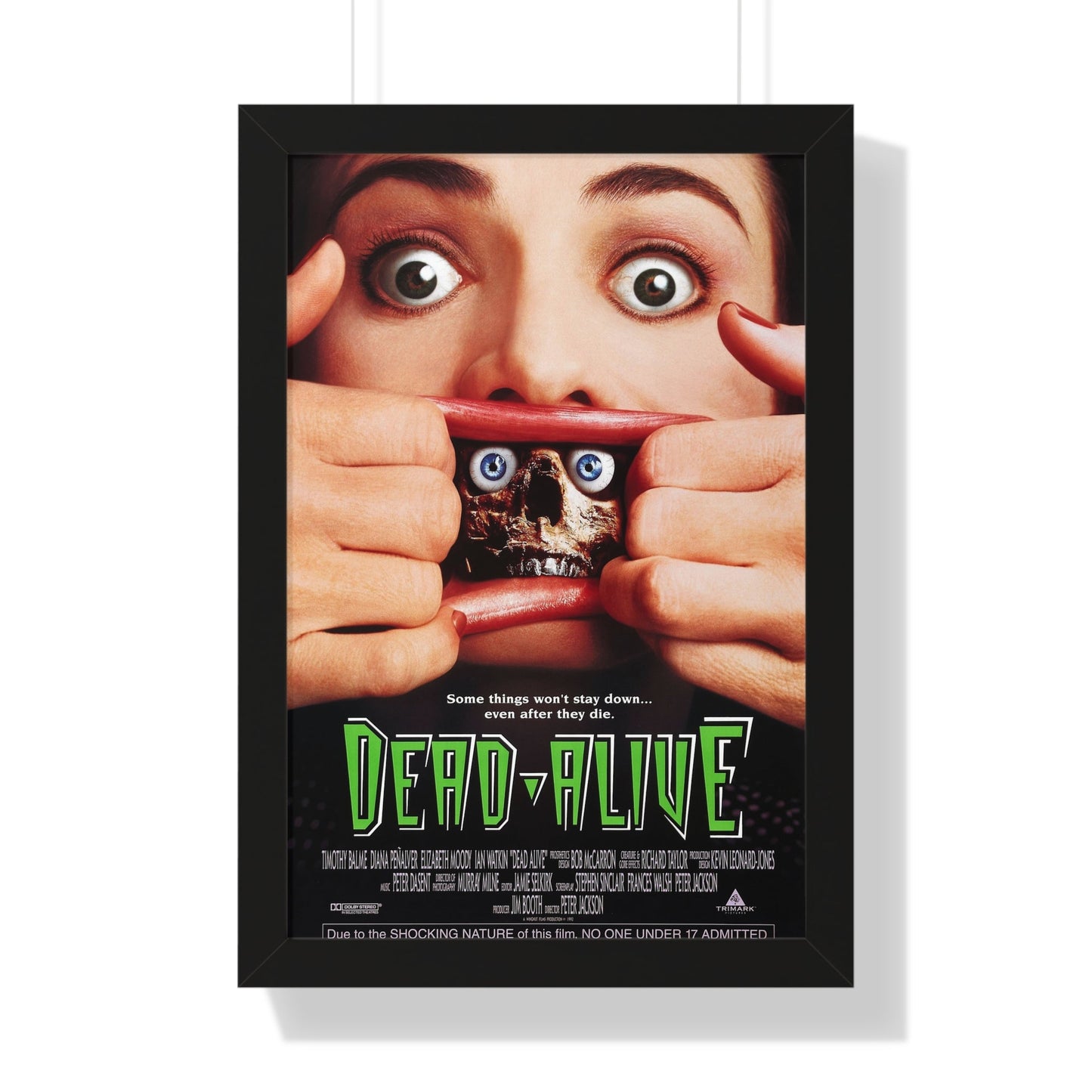 DEAD-ALIVE (BRAINDEAD) 1992 - Framed Movie Poster-16″ x 24″-The Sticker Space