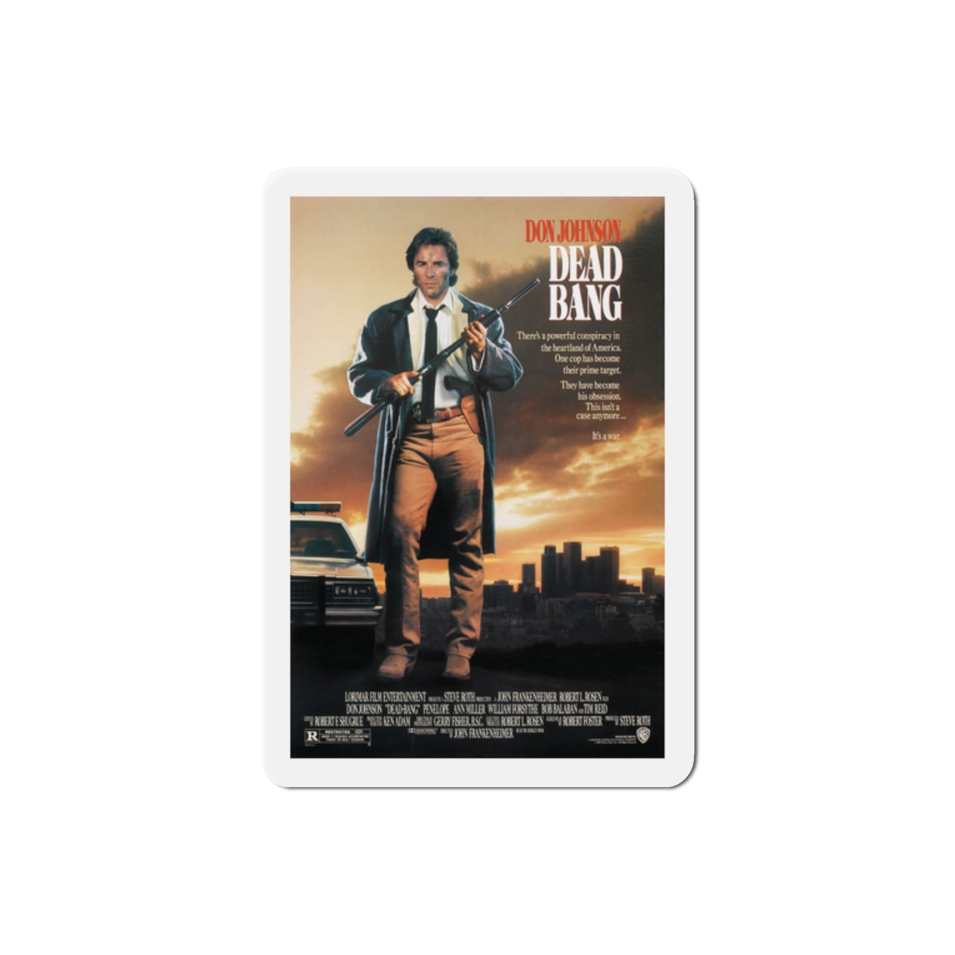 Dead Bang 1989 Movie Poster Die-Cut Magnet-The Sticker Space