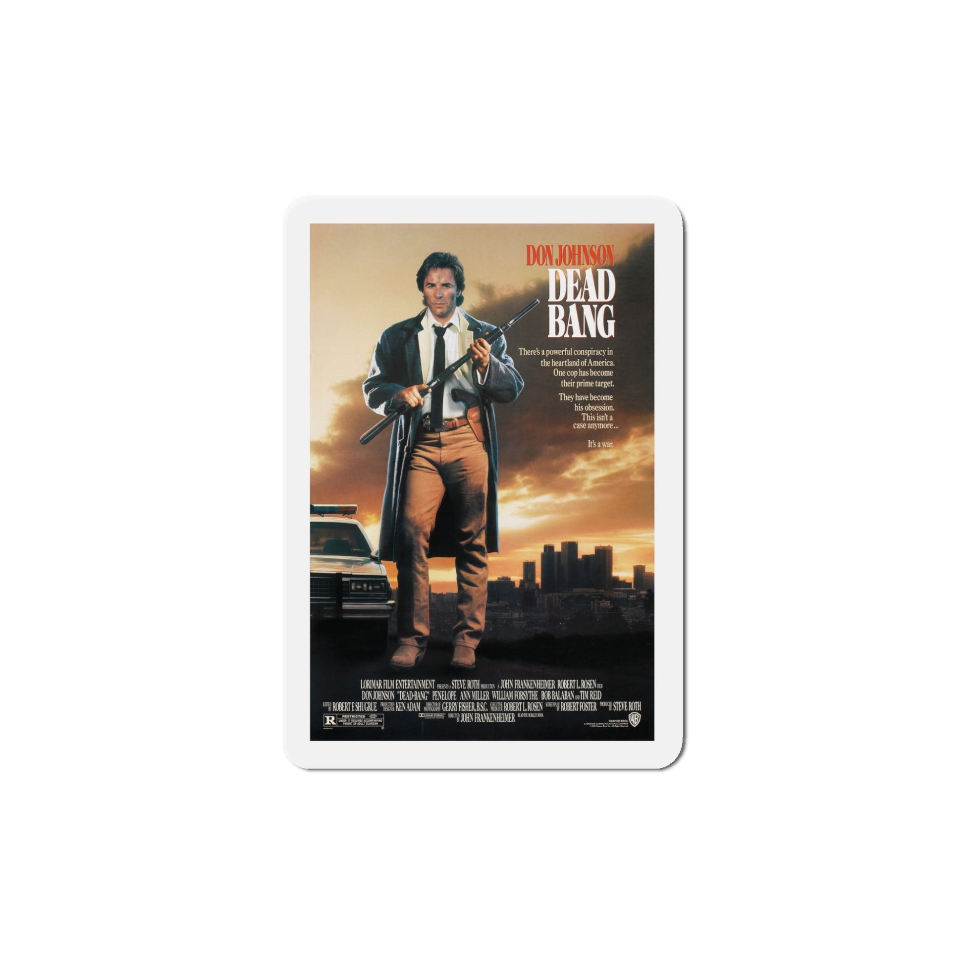 Dead Bang 1989 Movie Poster Die-Cut Magnet-The Sticker Space