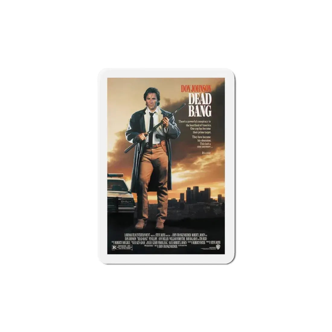 Dead Bang 1989 Movie Poster Refrigerator Magnet 2 Inch - The Sticker Space