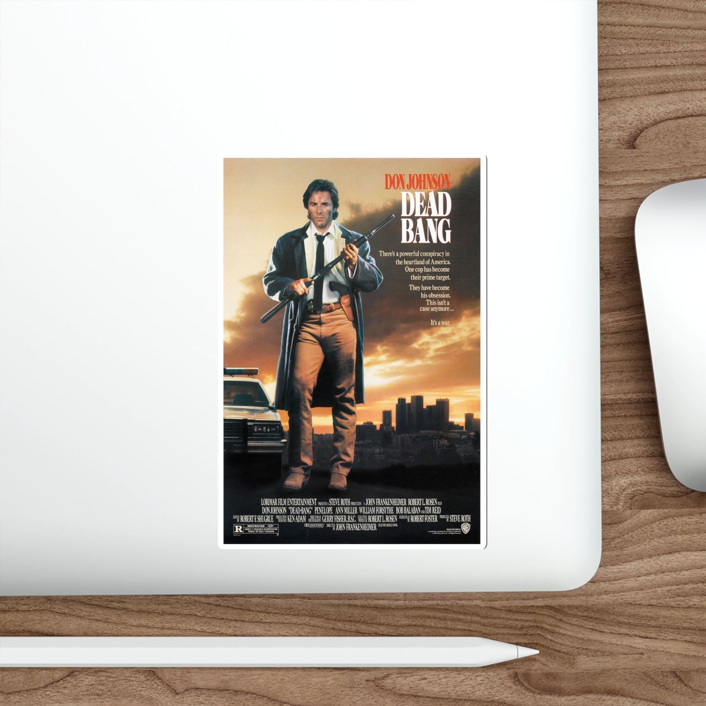 Dead Bang 1989 Movie Poster STICKER Vinyl Die-Cut Decal-The Sticker Space