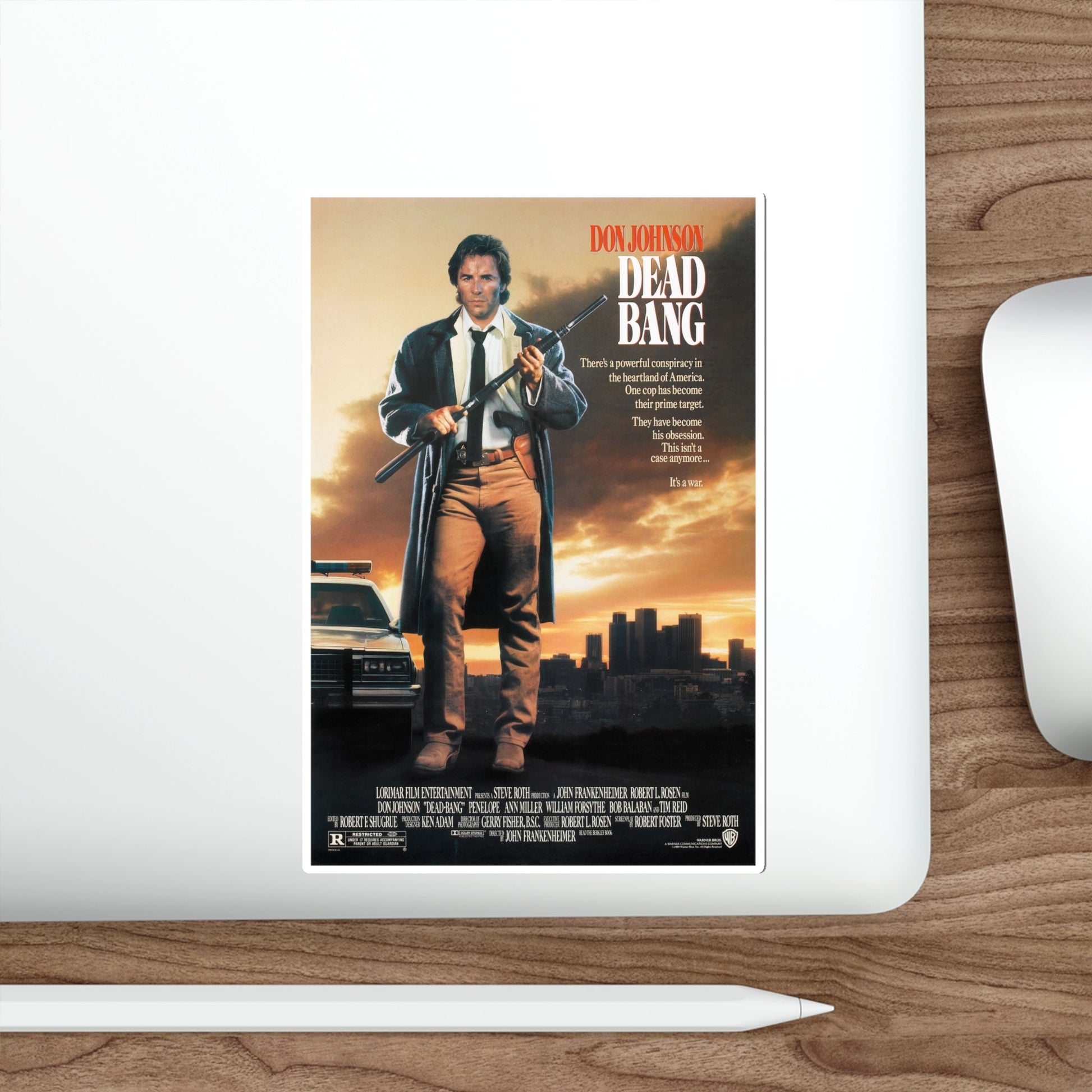 Dead Bang 1989 Movie Poster STICKER Vinyl Die-Cut Decal-The Sticker Space