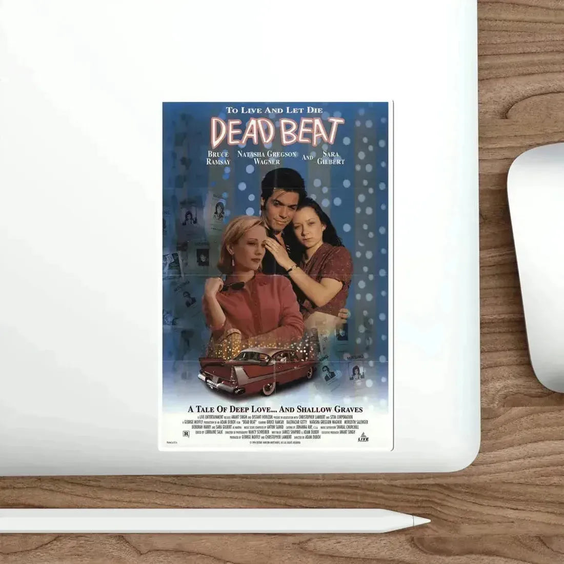 Dead Beat 1994 Movie Poster STICKER Vinyl Die-Cut Decal - The Sticker Space