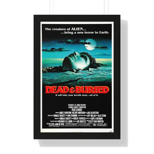 DEAD & BURIED 1981 - Framed Movie Poster 16″ x 24″ Black - The Sticker Space