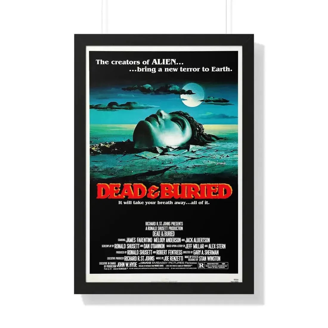 DEAD & BURIED 1981 - Framed Movie Poster - The Sticker Space