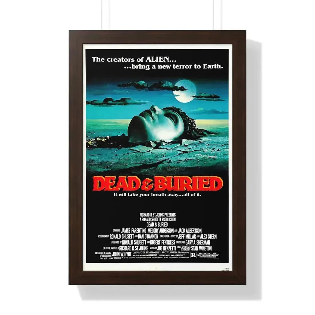 DEAD & BURIED 1981 - Framed Movie Poster - The Sticker Space